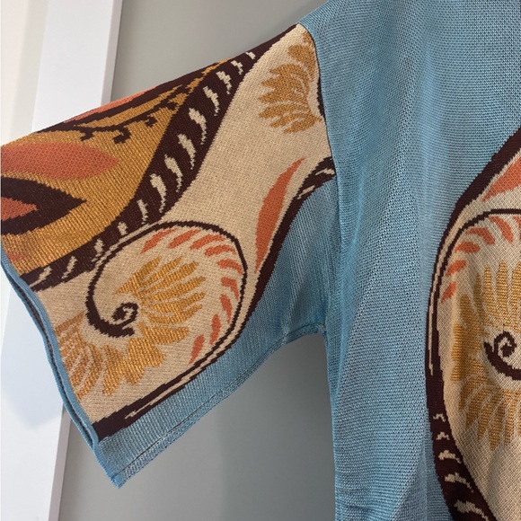 Zara Blue and Orange Mini Dress - Picture 2 of 5